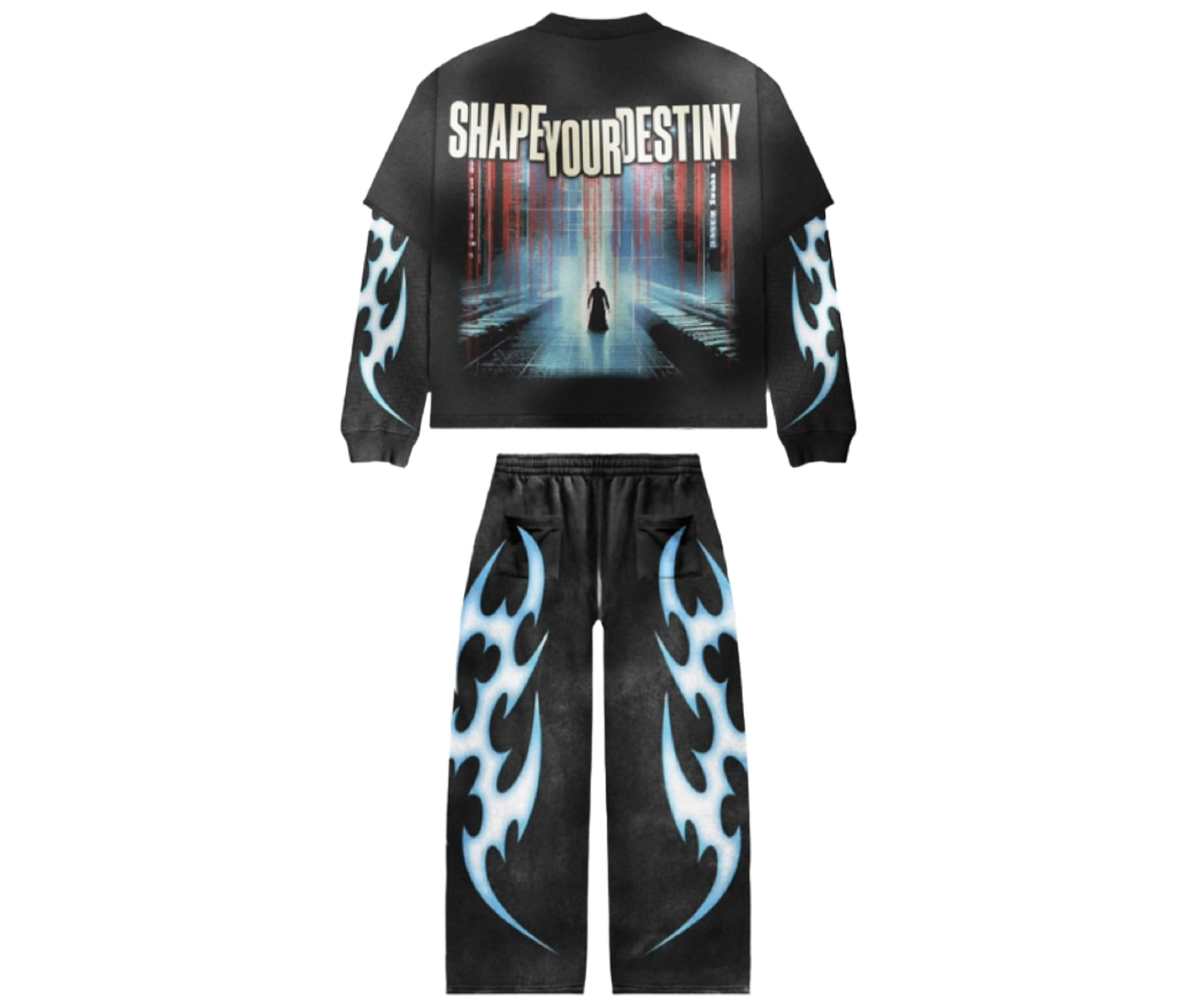 SHAPE YOUR DESTINY - FULL TRACKSUIT [ BLACK / TRIBAL SHADOW ]
