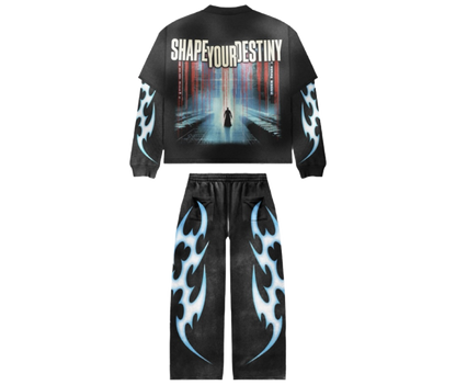 SHAPE YOUR DESTINY - FULL TRACKSUIT [ BLACK / TRIBAL SHADOW ]