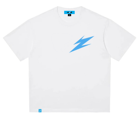 THE BOLT TEE [ WHITE / KZ BLUE ]