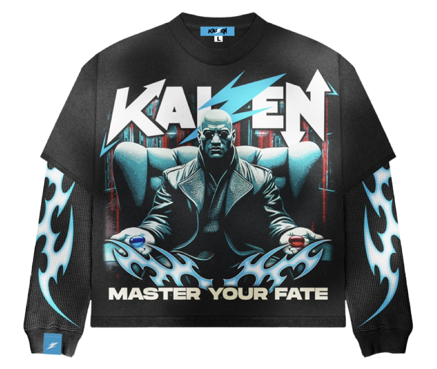 SHAPE YOUR DESTINY - LAYERED TEE [ BLACK / TRIBAL SHADOW ]