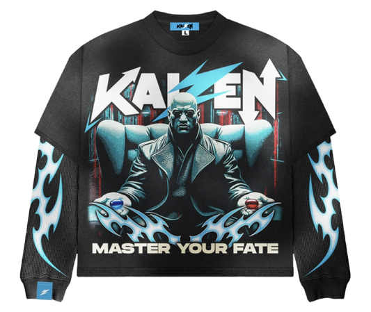 SHAPE YOUR DESTINY - LAYERED TEE [ BLACK / TRIBAL SHADOW ]