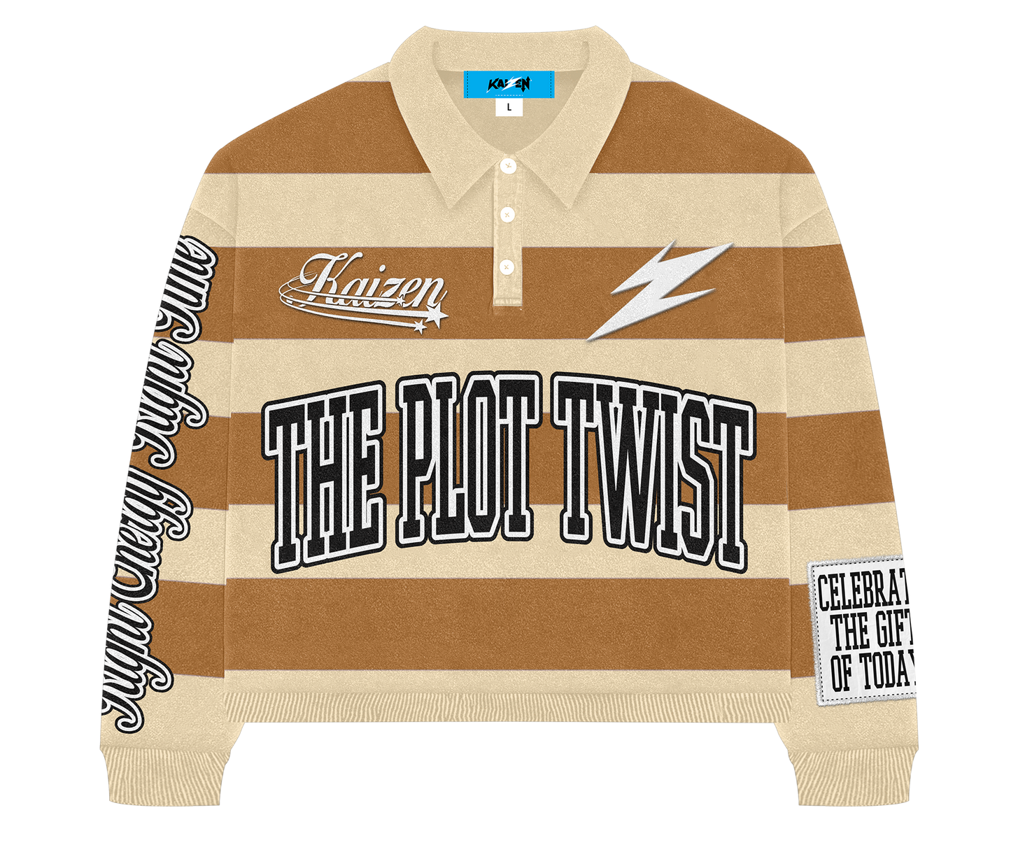 THE PLOT TWIST - RUGBY POLO [ MOCHA / CARAMEL ]