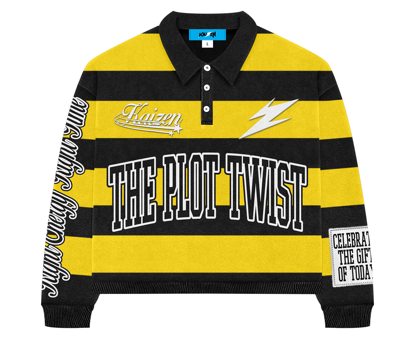 THE PLOT TWIST - RUGBY POLO [ MIDNIGHT / THUNDERBOLT ]
