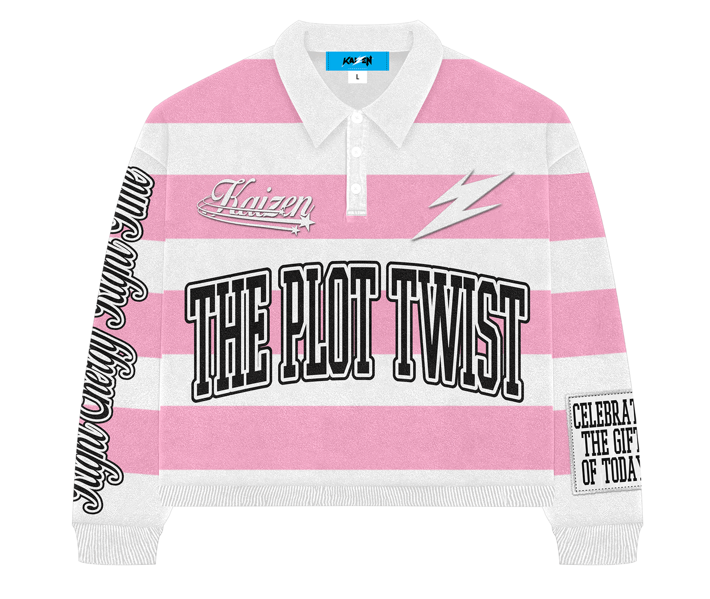 THE PLOT TWIST - RUGBY POLO [ STRAWBERRY / MILKSHAKE ]